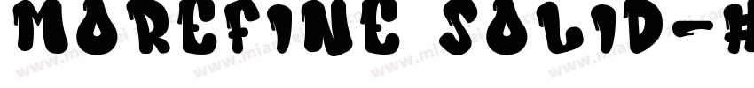 morefine solid字体转换